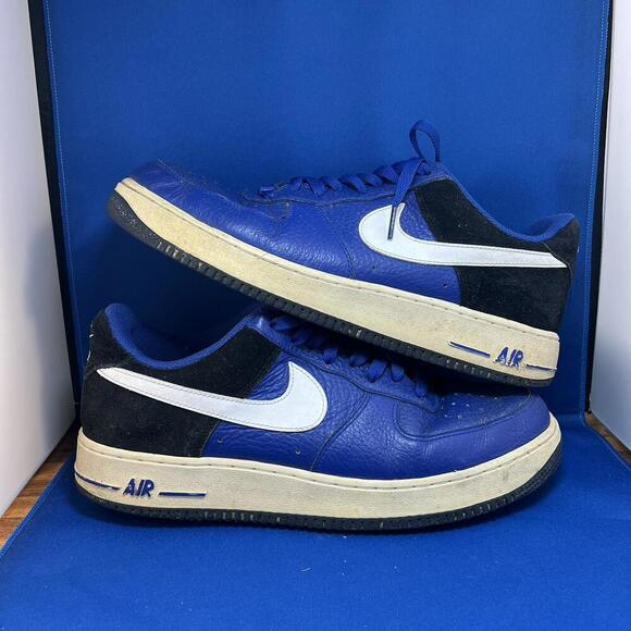 Nike Air Force 1 Sneakers - Blue & Black - Classic 11.5 - Picture 1 of 8